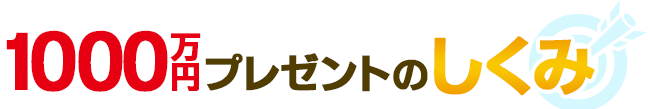 現金1000万円プレゼントのしくみ